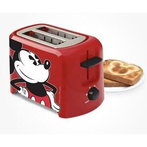 Disney-Mickey Mouse 2-Slice Toaster Leaves Mickey Mouse Imprint of Toast DCM-21